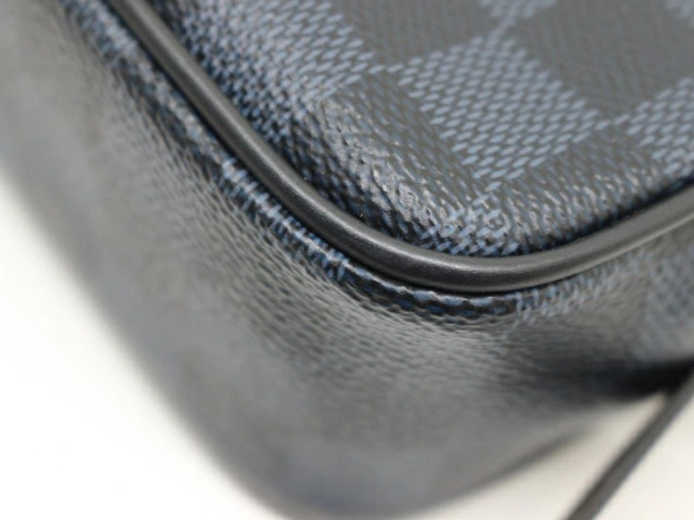 LOUIS VUITTON Trousse Toilette Pouch Clutch Shoulder Bag Damier Cobalt Blue - Picture 7 of 9